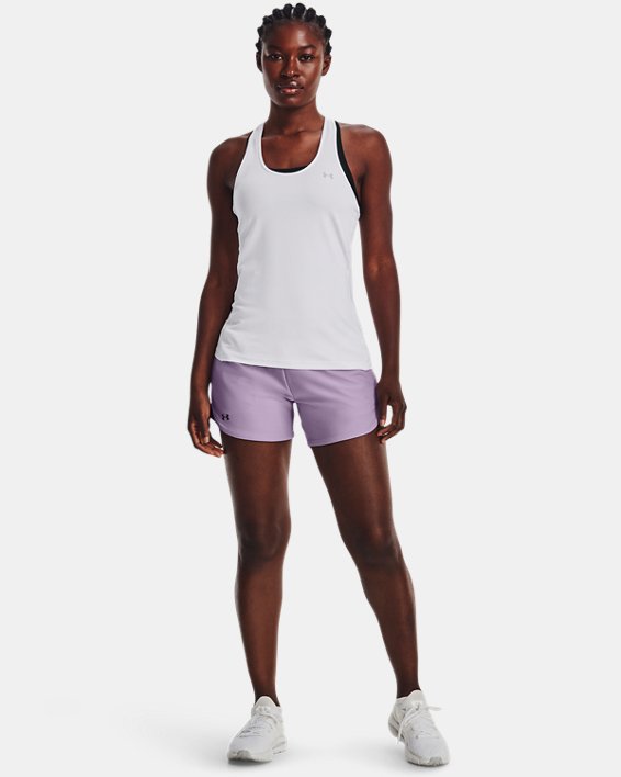 Women's UA Play Up 5" Shorts, Purple, pdpMainDesktop image number 2